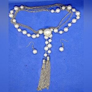 Paparazzi Fiercely Fifth Avenue Necklace & Earrings Set- Bride